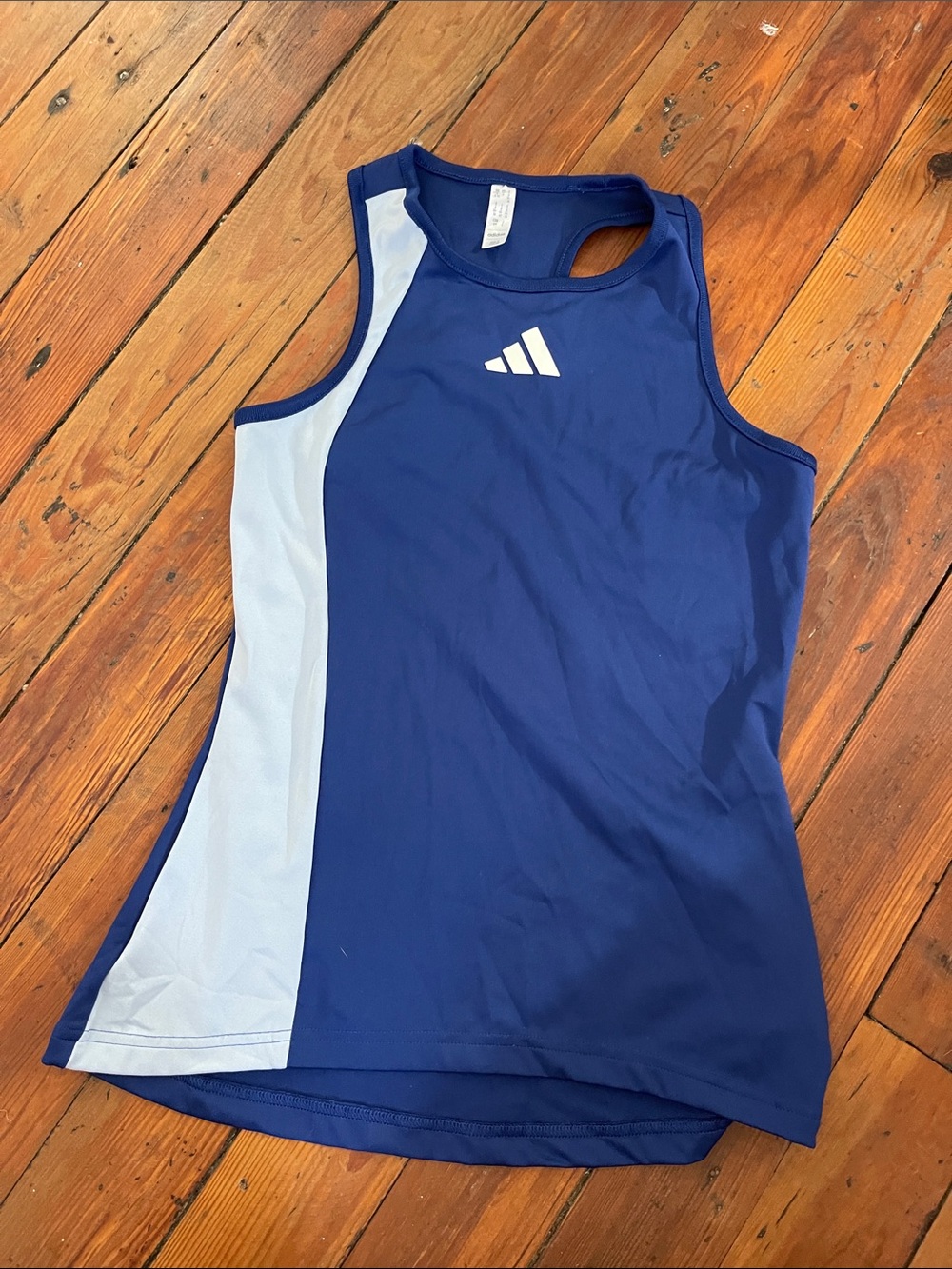 adidas vintage athleisure navy workout top